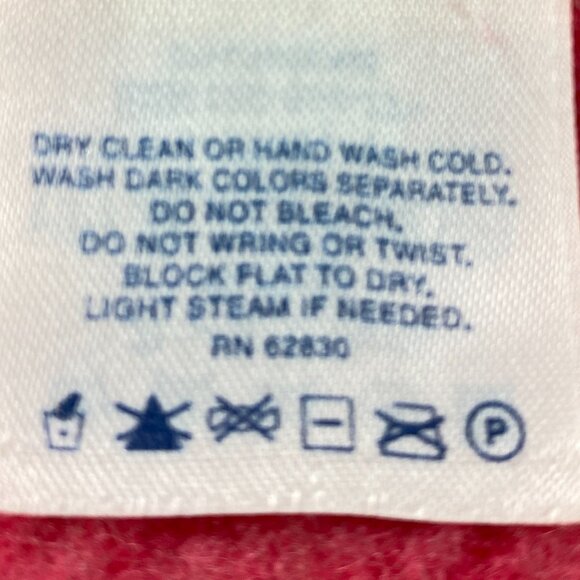 Lands’ End Pink Short Sleeve Cashmere Sweater Tee Sz M(8/10) #138P - Picture 9 of 9